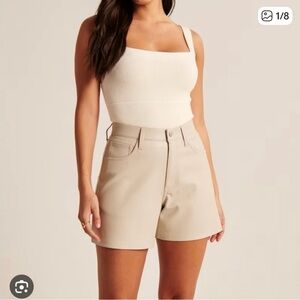 NWT Abercrombie Leather Shorts